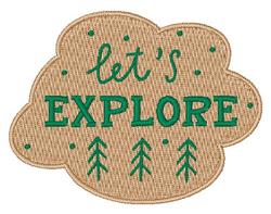 Let's Explore - 4x4 tree detailed embroidery design for decorative pillow covers