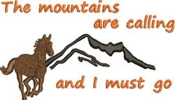 calling beginner-friendly machine embroidery - Mountains Are Calling for decorative pillow covers