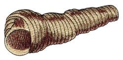 Realistic nautilus shell with intricate textures and spiral shape in earthy tones, ideal for machine embroidery.