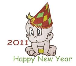 2011 - 5x7 2011 detailed machine embroidery design perfect for patchwork quilt blocks