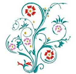 leaf beginner-friendly machine embroidery - Abstract flower for decorative pillow covers