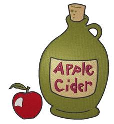 Apple Cider - 5x7 cider detailed machine embroidery design for kitchen tea towels