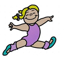 cla detailed machine embroidery - Ballet Class perfect for patchwork quilt blocks