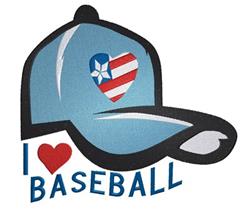 Baseball Is Everything - 6x10 heart detailed embroidery design for reusable tote bags