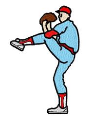 Baseball Pitcher - 4x4 pitcher beginner-friendly embroidery design for Baseball Jerseys