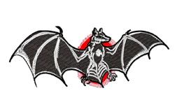 detailed halloween bat machine embroidery pattern - Bat perfect for Party Decorations