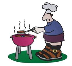 guy detailed machine digital embroidery - BBQ Guy perfect for patchwork quilt blocks