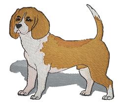 puppy dog detailed machine embroidery - Beagle perfect for decorative pillow covers