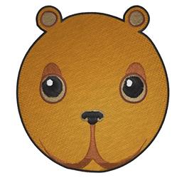 detailed bear machine embroidery pattern - Bear Face perfect for reusable tote bags