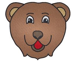 bear detailed machine digital embroidery - Bear Face perfect for Nursery Decor