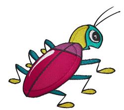 beetle detailed machine digital embroidery - Beetle perfect for reusable tote bags