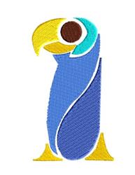 beginner-friendly bird machine embroidery pattern - Bird perfect for reusable tote bags