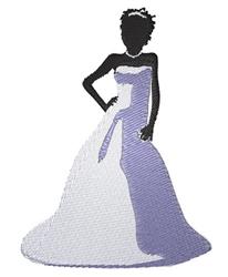 beginner-friendly bride machine embroidery pattern - Bride perfect for Bridal Sashes