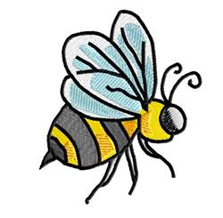 detailed bee machine digital embroidery pattern - Bumble Bee for insulated lunch bags
