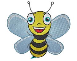 Bumble Bee - 5x7 bee detailed machine embroidery design for Childrens Apparel