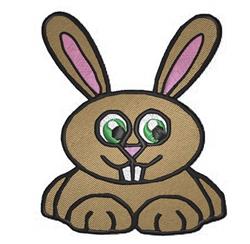detailed bunny rabbit machine embroidery pattern - Bunny for Kids Clothing