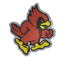 Cardinal - 4x4 bird detailed machine embroidery design perfect for reusable tote bags