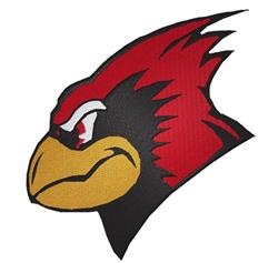 detailed bird machine digital embroidery pattern - Cardinal Head perfect for Jackets