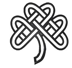leaf beginner-friendly machine embroidery - Celtic Knot perfect for reusable tote bags