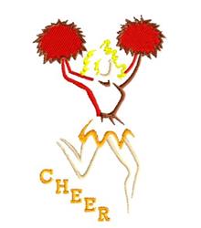beginner-friendly cheer machine embroidery pattern - Cheer perfect for Team Banners