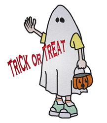ghost detailed machine digital embroidery - Child Ghost perfect for kitchen tea towels