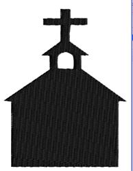 detailed cross machine embroidery pattern - Church perfect for Community Center Decor