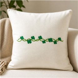 Clover Border - 5x7 leaf beginner-friendly embroidery design for patchwork quilt blocks