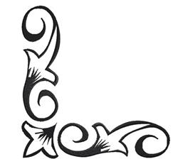 Corner Border - 5x7 border beginner-friendly embroidery design for Kids Clothing