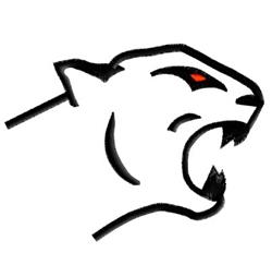 Cougar - 4x4 cat quick stitch machine embroidery design perfect for Gym Towels