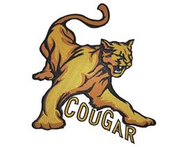 Cougar - 5x7 cat detailed machine machine embroidery design perfect for Team Jerseys