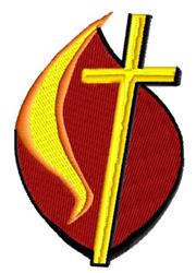 detailed cross machine digital embroidery pattern - Cross 2 perfect for Hats