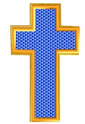 Cross - 4x4 cross beginner-friendly embroidery design for decorative pillow covers