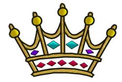 Crown - 4x4 crown beginner-friendly machine embroidery design perfect for Pillows