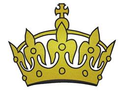 Crown - 5x7 crown detailed machine digital unique embroidery design for Wall Art