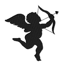 beginner-friendly valentine angel machine embroidery pattern - Cupid for decorative pillow covers