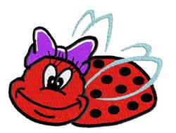 Cute Ladybug - 4x4 ladybug detailed machine embroidery design perfect for T-shirts