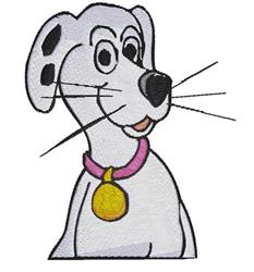 Dalmation - 4x4 puppy dog detailed embroidery design for decorative pillow covers