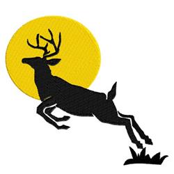 Deer - 5x7 reindeer detailed machine embroidery design for patchwork quilt blocks