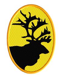 Deer Head - 5x7 reindeer detailed machine embroidery design for patchwork quilt blocks