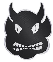 Demon - 5x7 ghost detailed machine embroidery design perfect for patchwork quilt blocks
