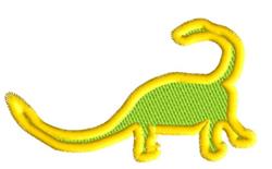 beginner-friendly dinosaur machine embroidery pattern - Dinosaur 2 for Educational Materials