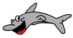 Dolphin - 5x7 dolphin beginner-friendly machine embroidery design for cute baby onesies
