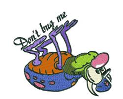 detailed bug machine embroidery pattern - Dont Bug Me perfect for Kids Clothing