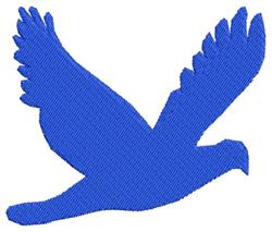 Dove - 4x4 bird beginner-friendly machine embroidery design for reusable tote bags