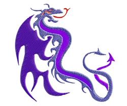 monster beginner-friendly machine embroidery - Dragon perfect for Decorative Pillows