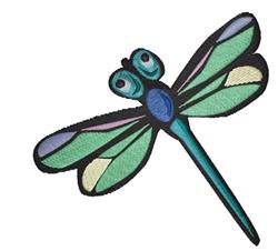 Dragonfly - 4x4 dragonfly beginner-friendly embroidery design for kitchen tea towels