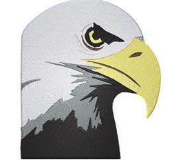 detailed bird machine digital embroidery pattern - Eagle Head perfect for Caps
