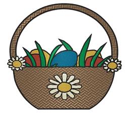 detailed easter basket machine embroidery pattern - Easter Basket for reusable tote bags
