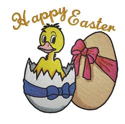 detailed easter bird machine embroidery pattern - Easter Ducking for Kids Sweatshirts