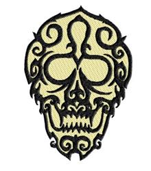 Fancy Skull - 5x7 skull detailed machine embroidery design perfect for Backpacks